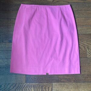 Pink linen skirt